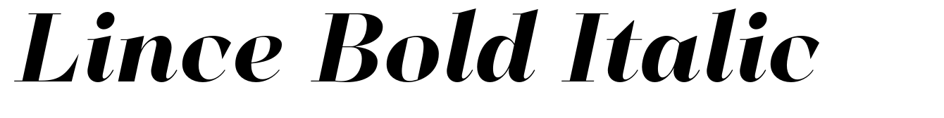 Lince Bold Italic